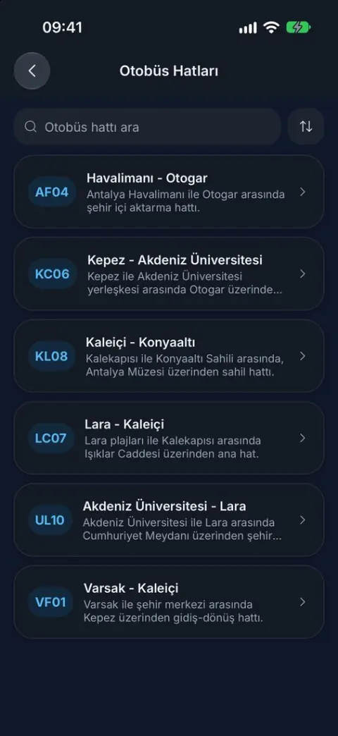 Otobüs Hatları